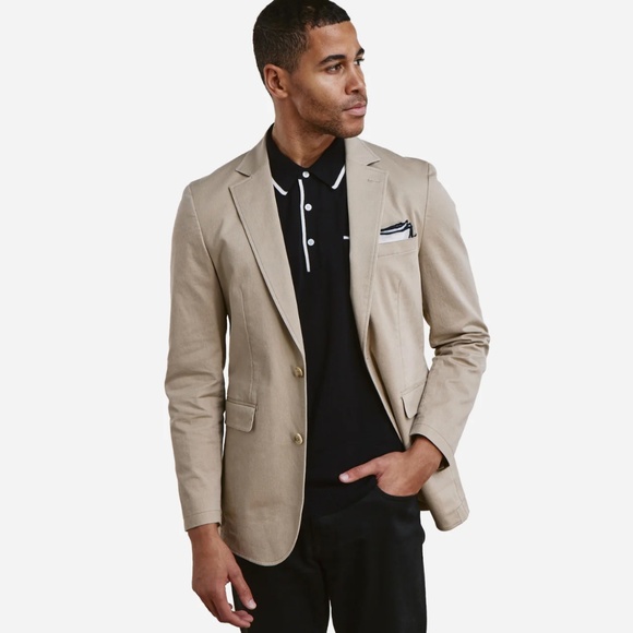 The Tie Bar The Cotton Miracle Jacket in British Tan 38R - Picture 12 of 12